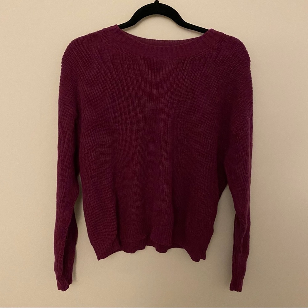 American Eagle violet sweater